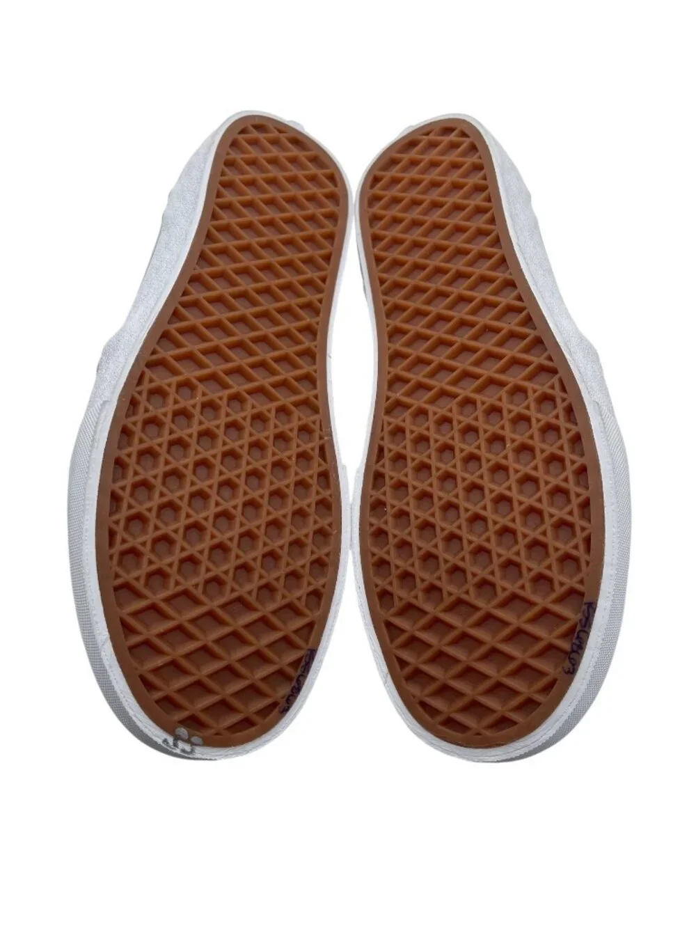 Vans Asher Deluxe Comfort Slip On Sneakers Women's 7.5 Woven Textile Light Gray